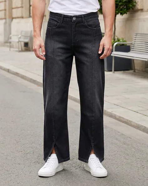 Wash Panelled Jeans