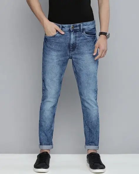 Fit Mid Rise Acid Jeans