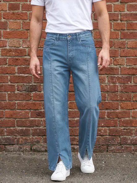Wash Panelled Jeans