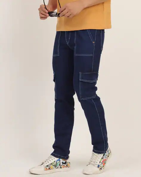 Cargo Style Slim Jeans