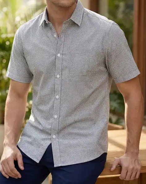Short Sleeve Checked