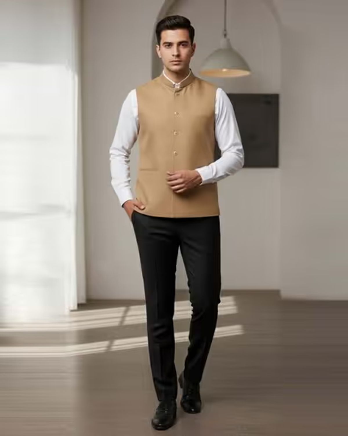 Men Regular Fit Nehru Jacket
