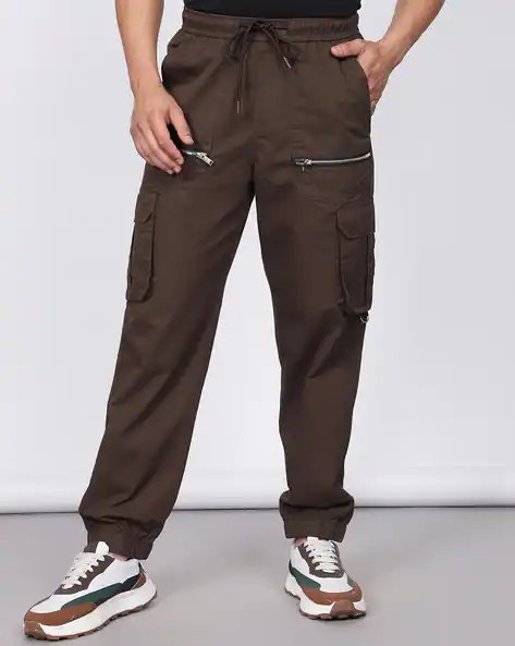 Ankle Length Elasticated Drawstring Waist Joggers