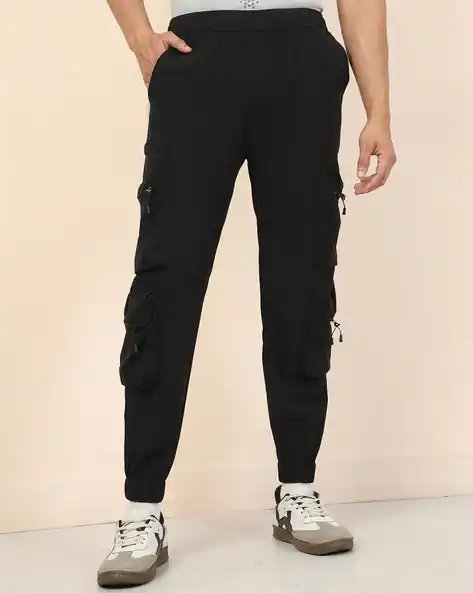 Ankle Length Elasticated Waist Cargo Style Joggers