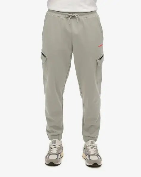 Men Cargo Joggers With Drawstring Waist