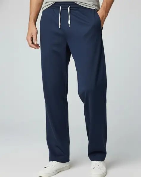 Men Straight Trackpants With Insert Pockets