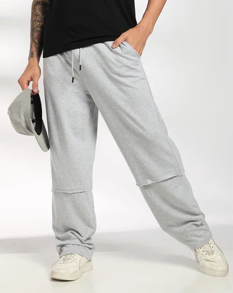 Elasticated Drawstring Waist Panelled Track Pant