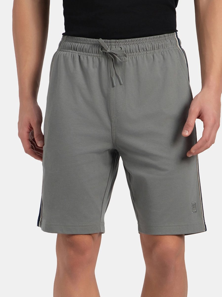 Men Grey Regular Fit Sweatshorts