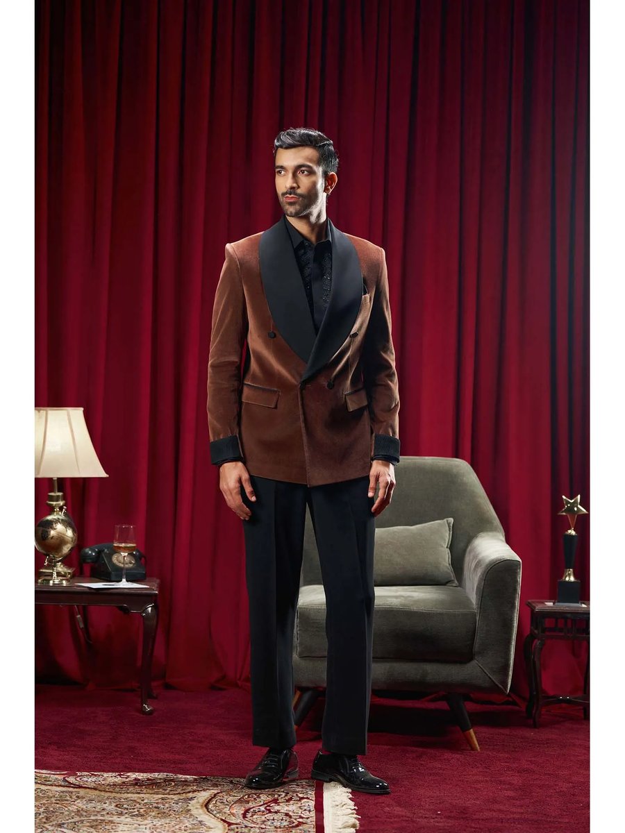 Brown Slim Fit Formal Suit
