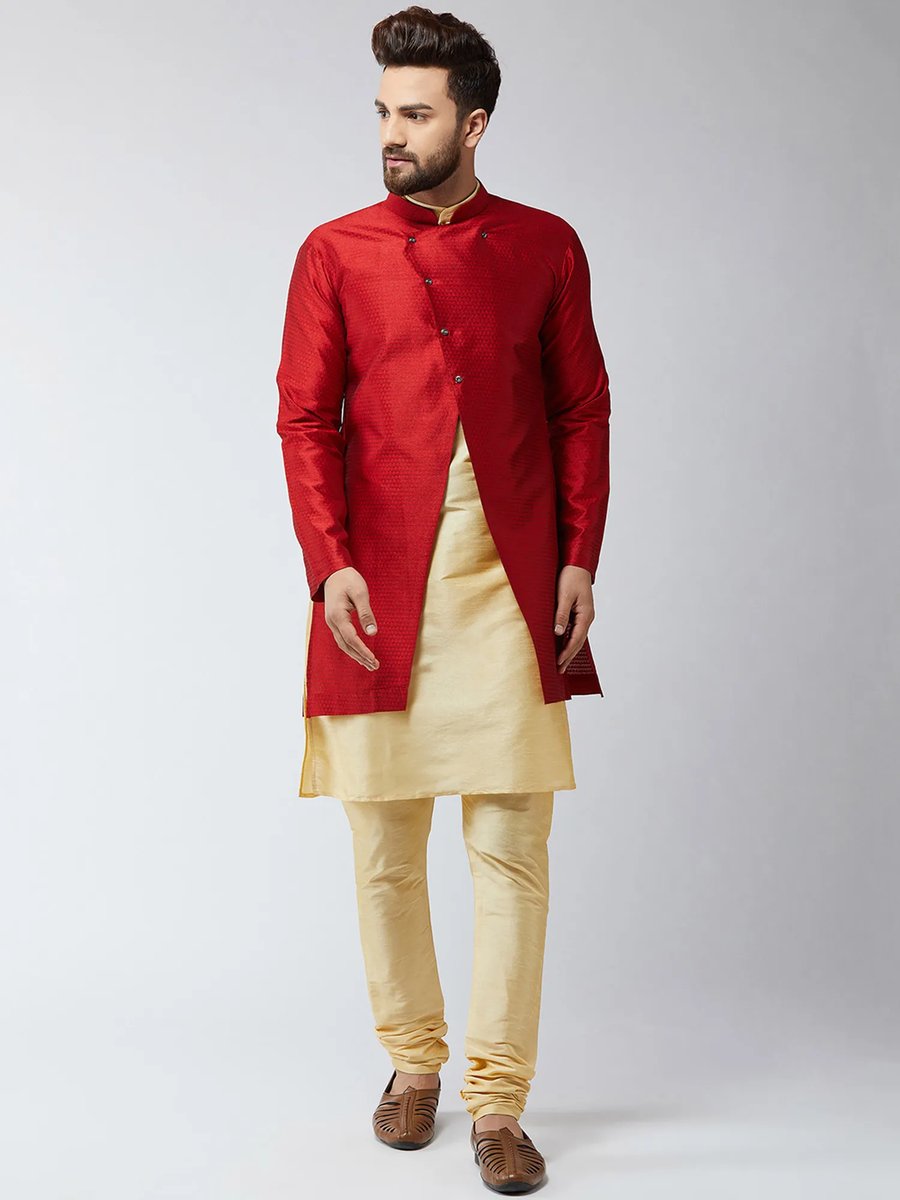 Sherwani Kurta With Trouser And Stole
