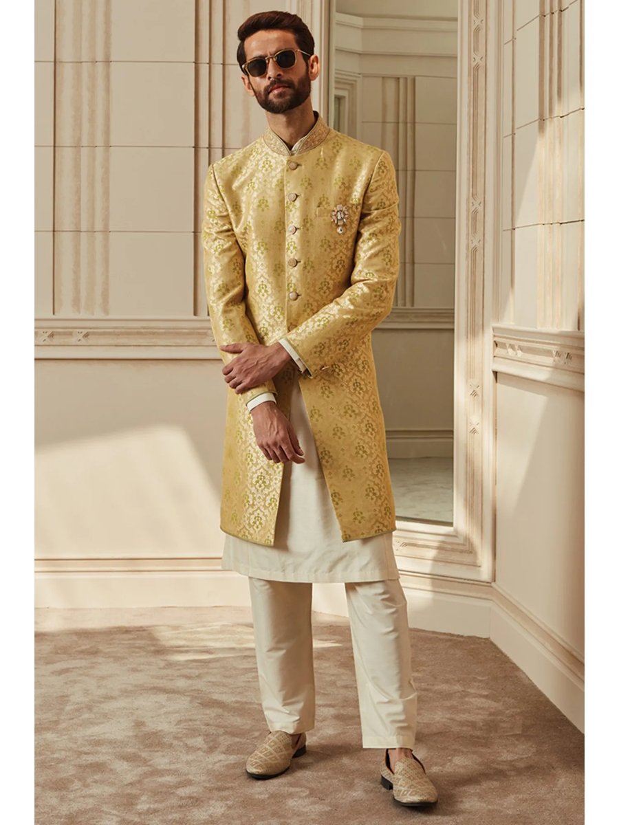 Black Sherwani With Pant