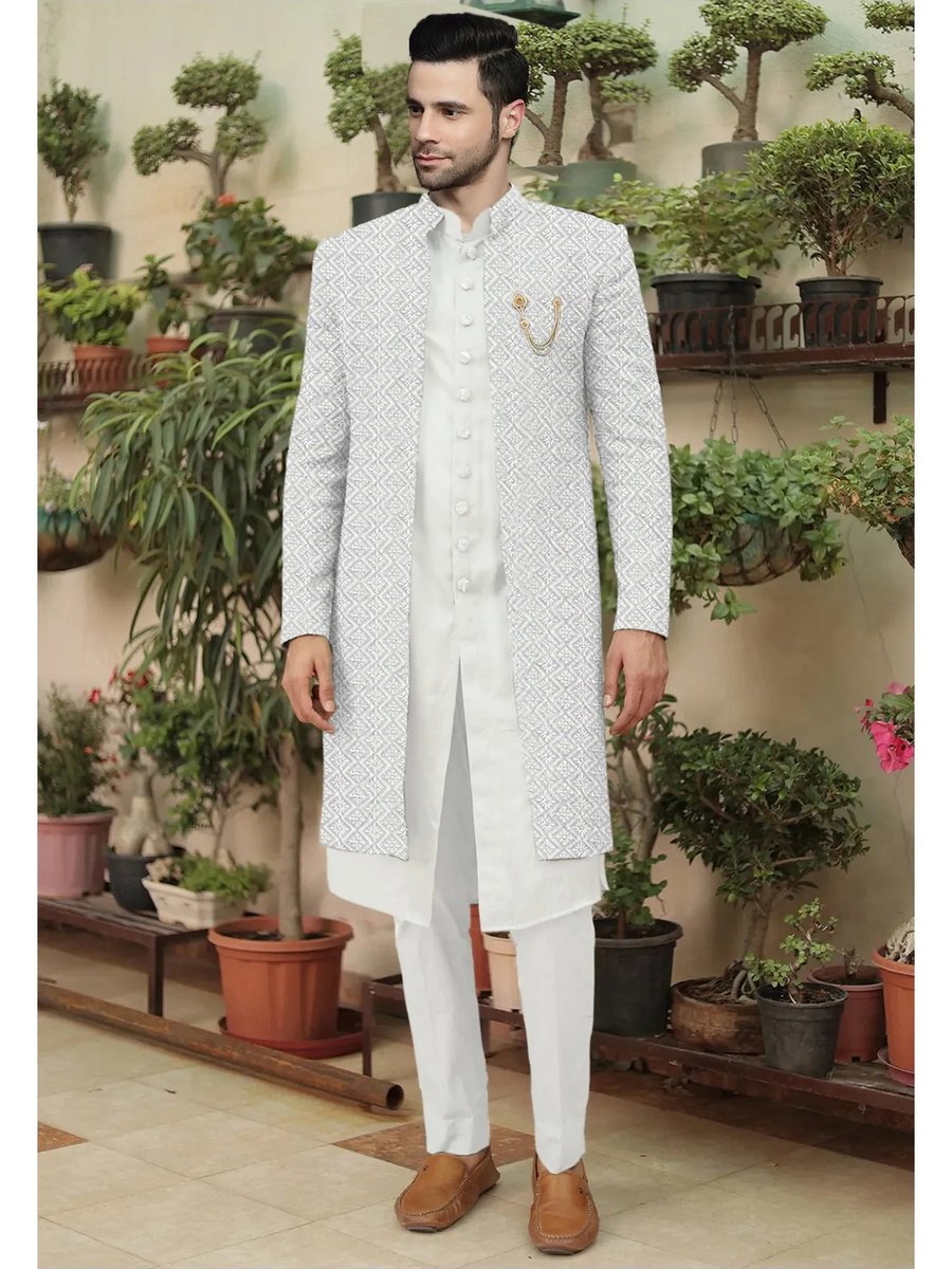 Pink Deep Mirage Sherwani Set