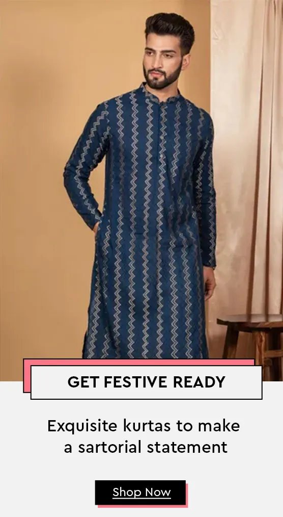 Work Chikankari Indian Style Cotton Kurta