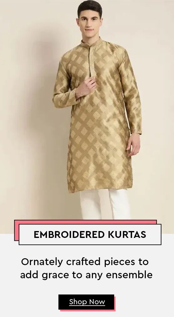 Marble Printed Cream Mandarin Collor Cotton Kurta