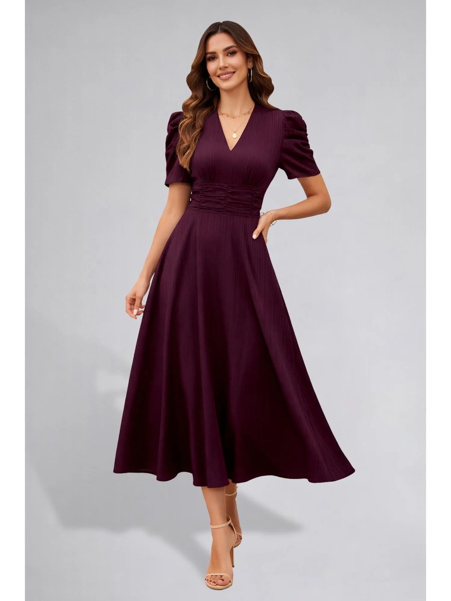 Chiffon Ruffled Dress