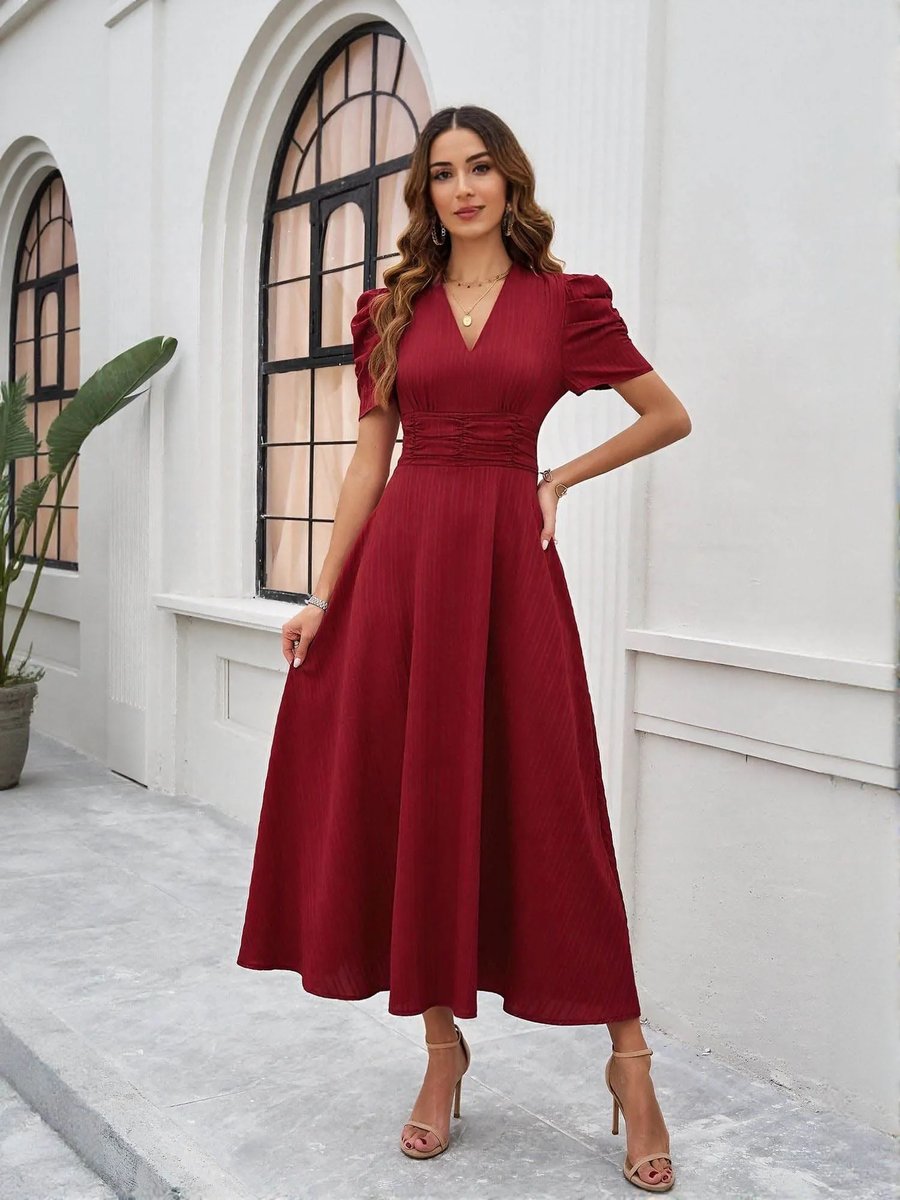 Neck Wrap Around Dress