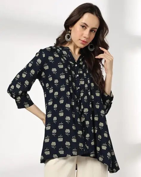 Women Floral Print A Line Kurti