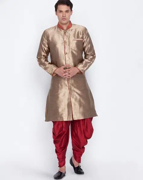 Gold Shimmery Sherwani Set