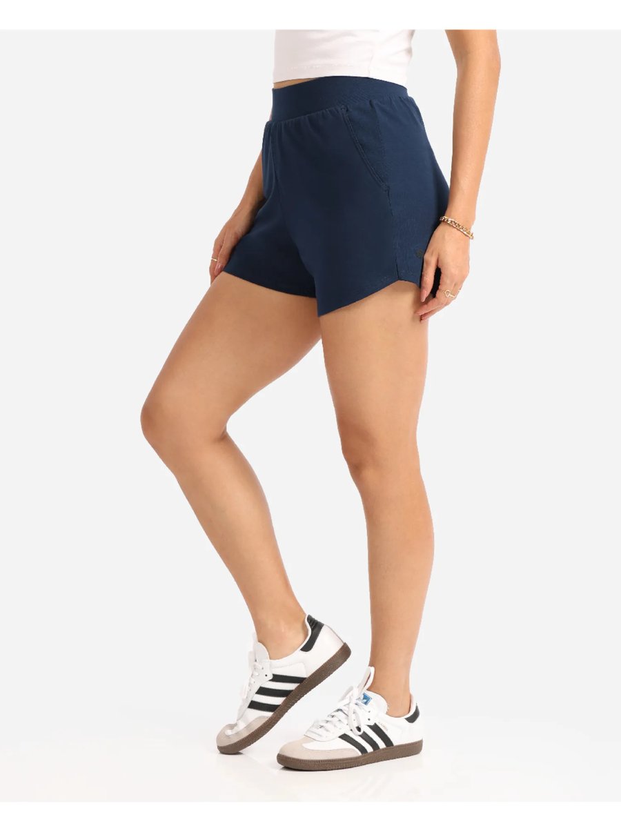 Women Solid Cotton Shorts