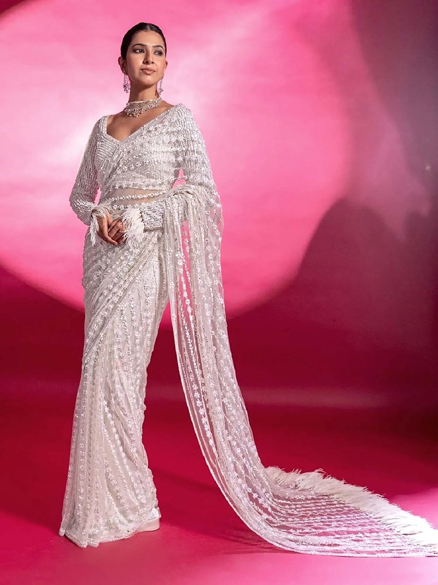 Party Wear Embroidery Saree With Unstitched Blouse