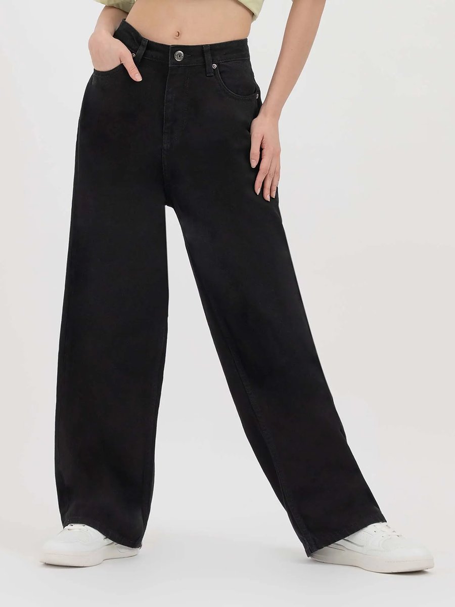 Wide Leg Denim Jeans