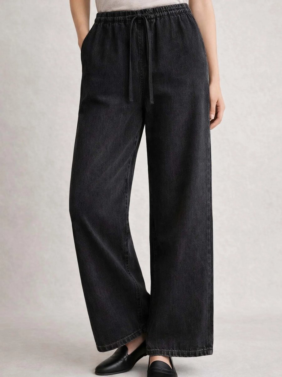 Wide Leg High Rise Regular Stretchable Jeans