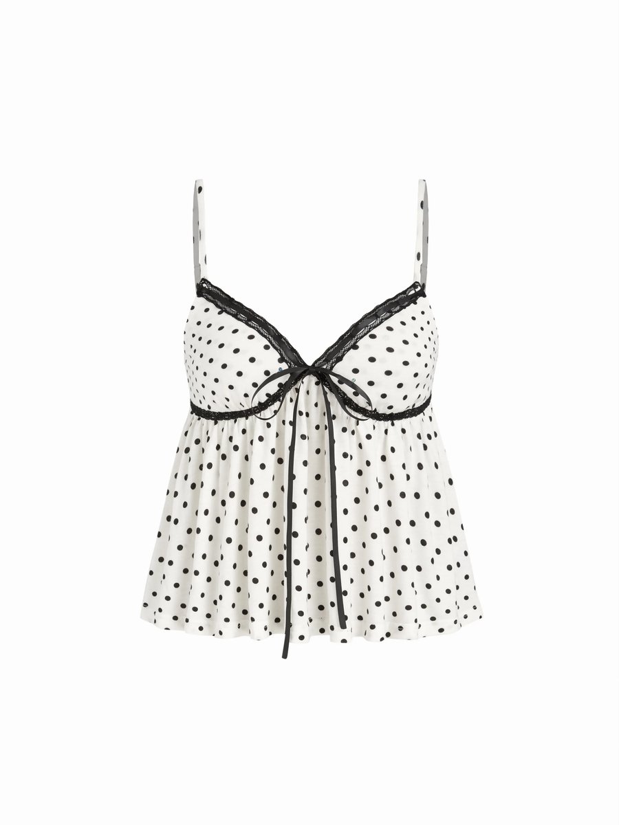 Contrasting Binding Cami Top