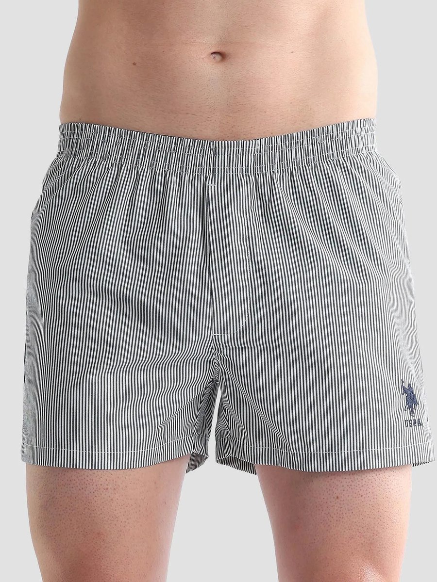Black Pure Cotton Ex004 Boxer Shorts